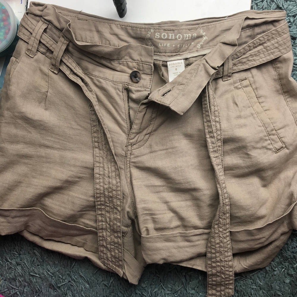 Linen/ctn shorts
